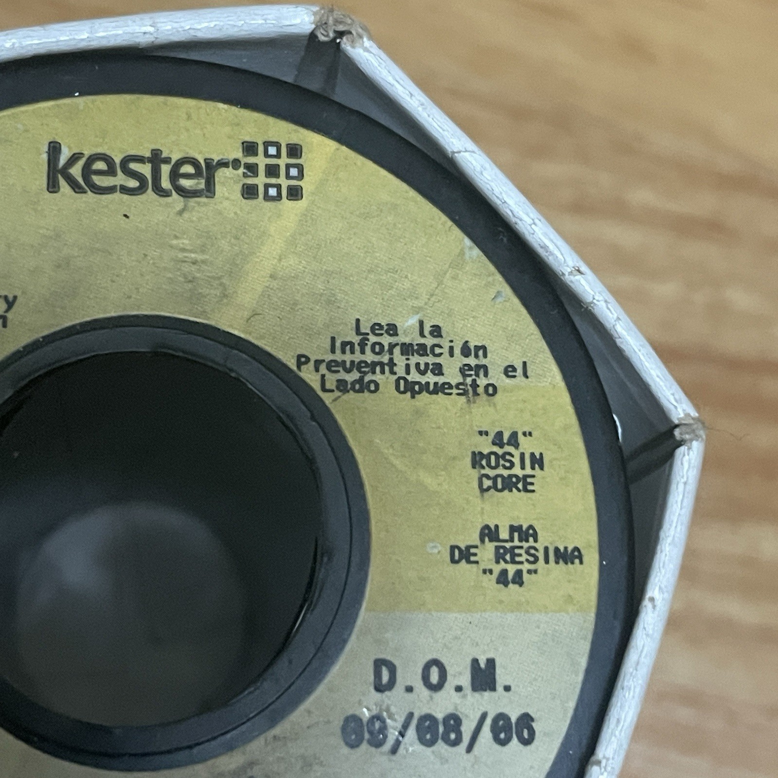 Kester Rosin Core 1Lb Solder Wire Spool SN63PB37 #66/44 .015 USA 24-6337-0007