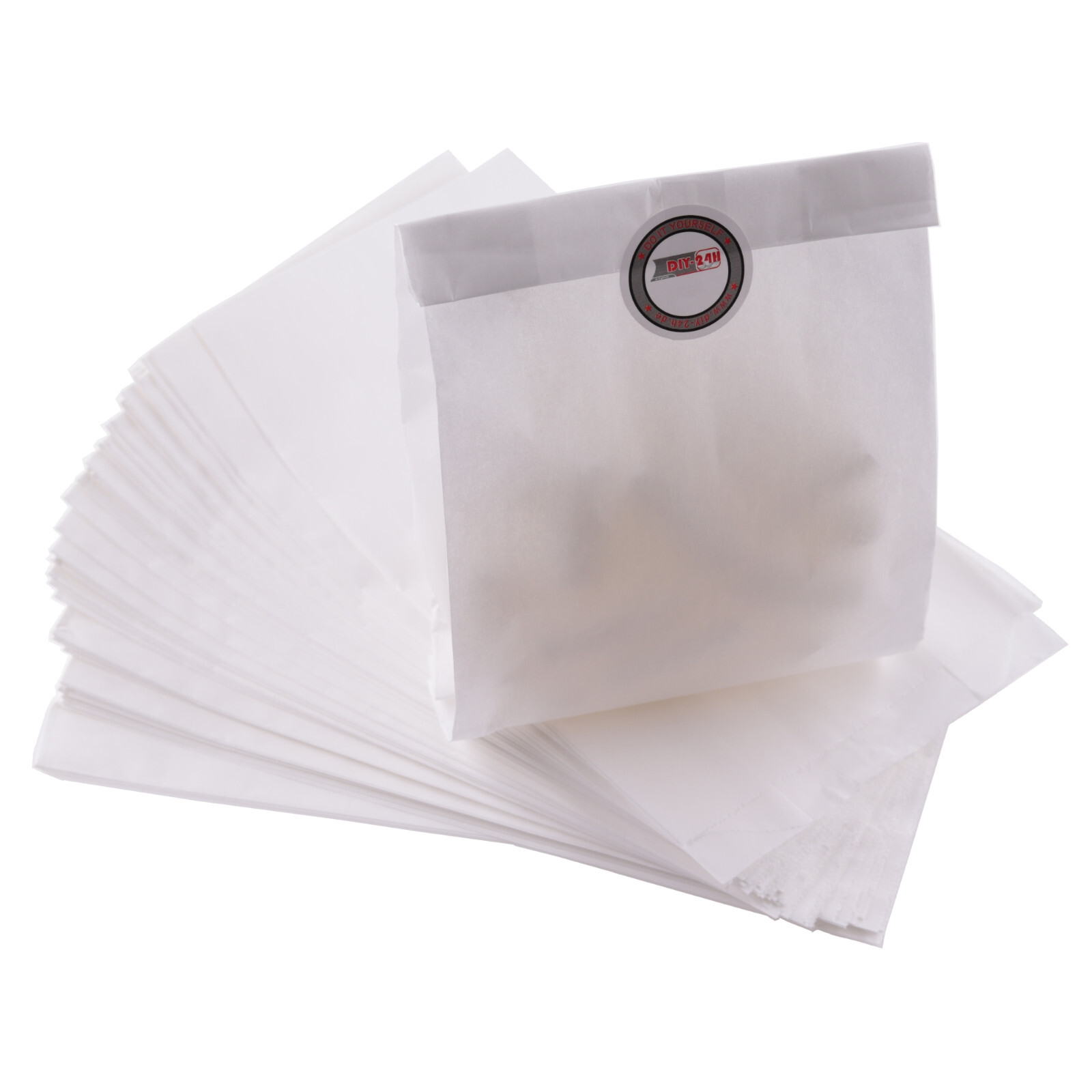 Papiertüten Weiss, Geschenktüten Papier, Kleine Krafttüten, Brottüten Brötchen