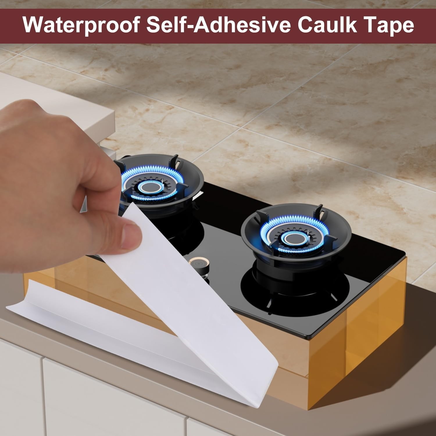 Caulk Tape, Toilet Caulk Strip, Toilet Sealer Around Toilet Base, Caulk Tape …