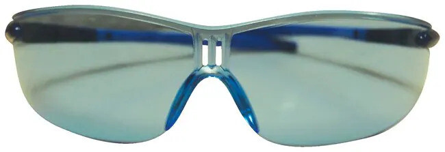 3 Pairs – Racer Series Safety Glasses Blue/Black Frame, Clear lens