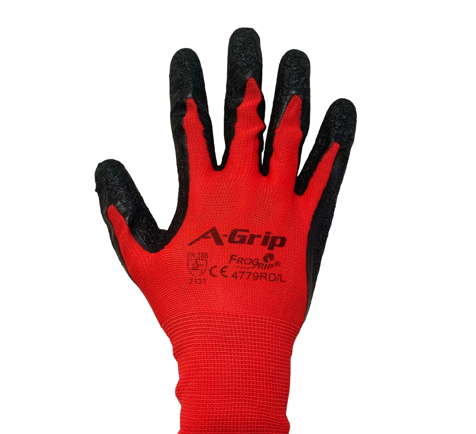 12 Pair A-Grip Red Safety Work Gloves Latex Coated Grip Cut Resistant ALL SIZES