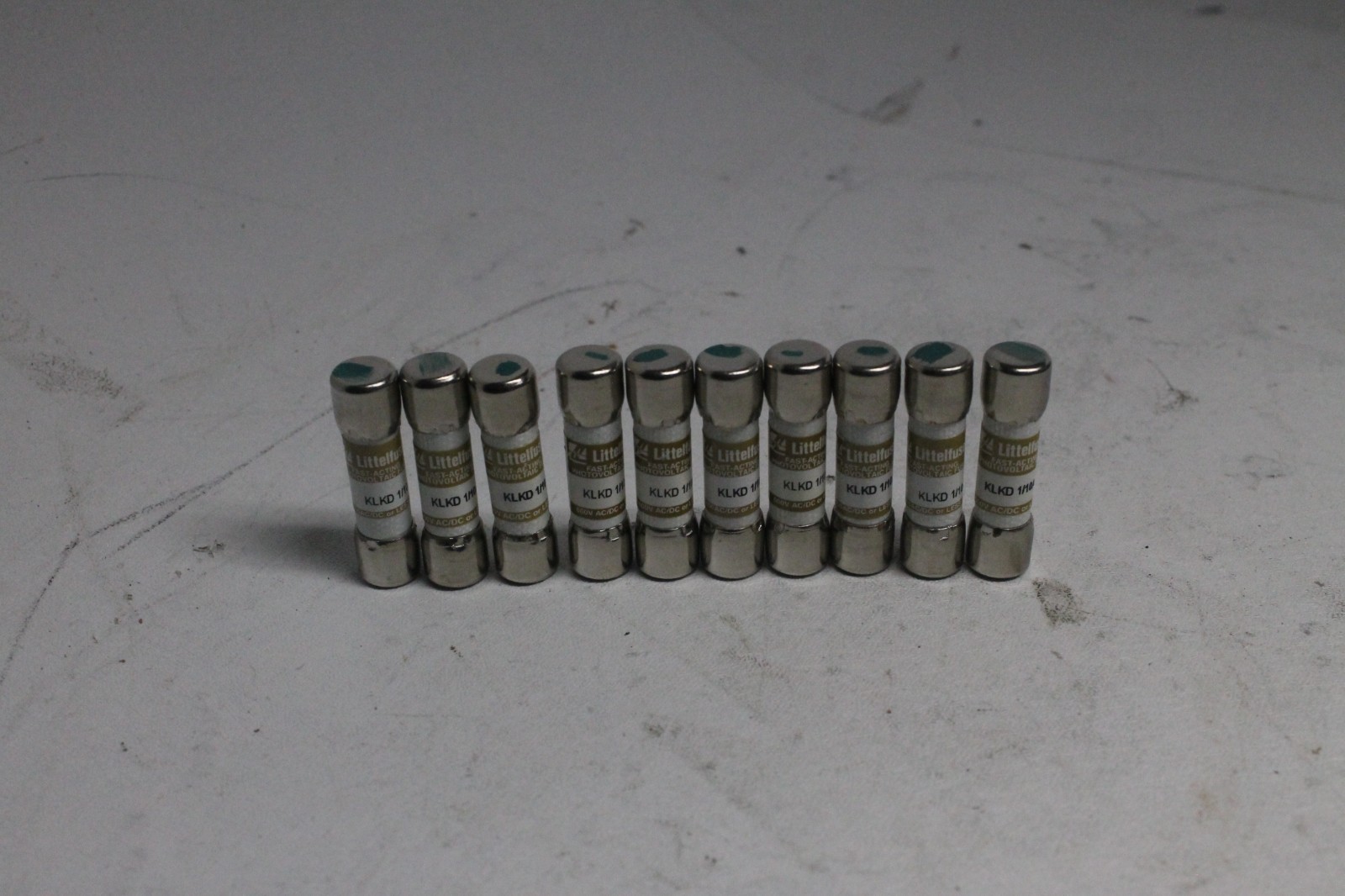 Lot of 10 Littelfuse KLKD-1/10 KLKD 1/10A 0.1A 600V Fast-Acting Fuse