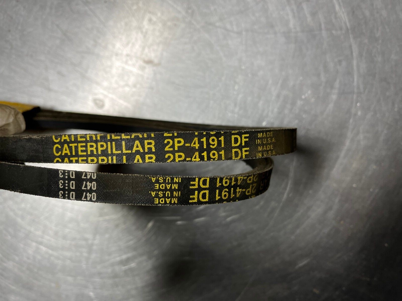 7W3896 Genuine OEM CAT BELT SET Qty 2 Belts 2P-4191 Caterpillar 7W-3896