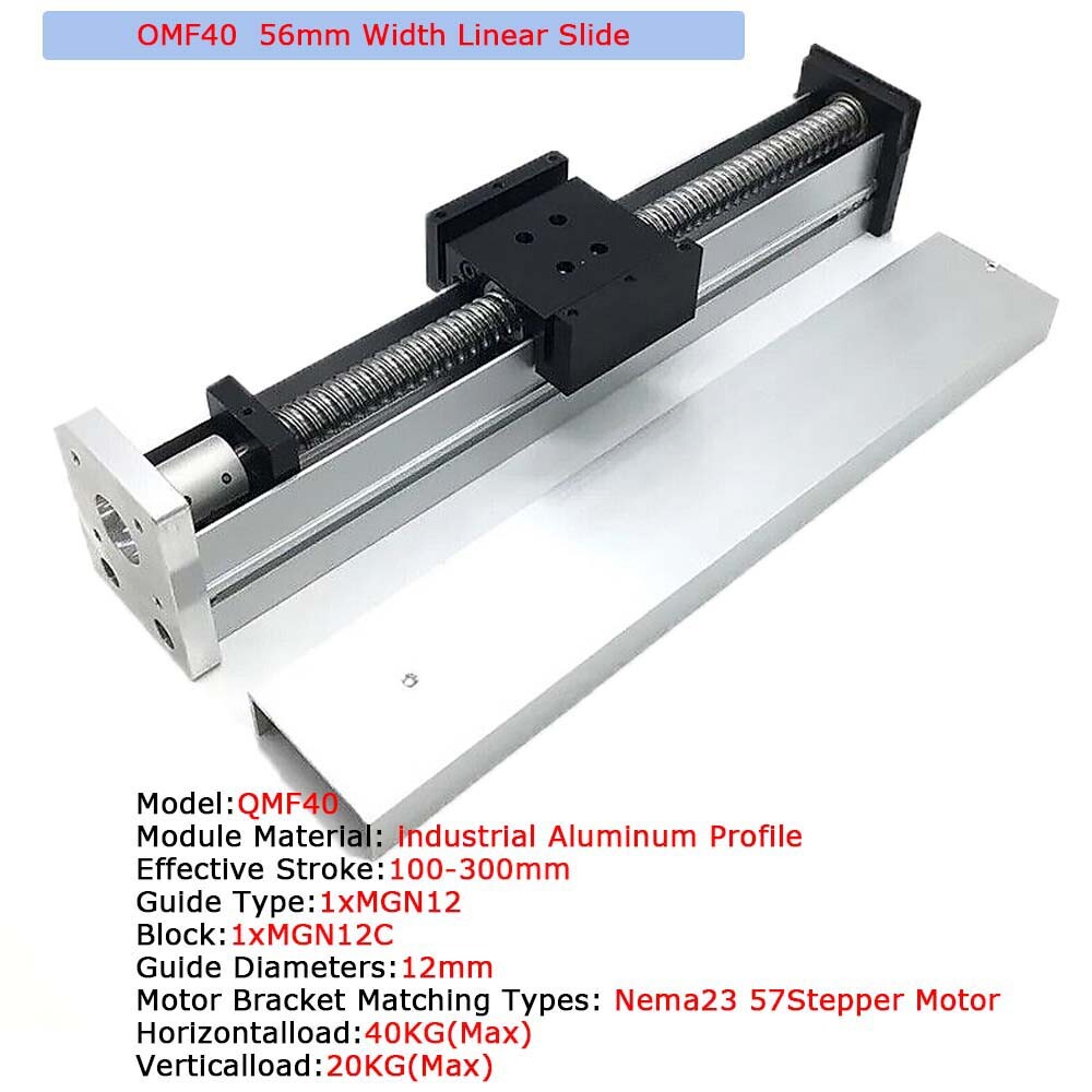 Linear Actuator Slide Table Sealed Nema23 motor Kit Ball Screw for PCB Drilling