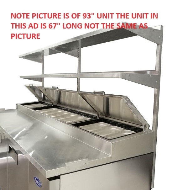 Atosa MROS-67P DOUBLE OVER SHELF 67″ WIDE FOR ATOSA MPF8202GR