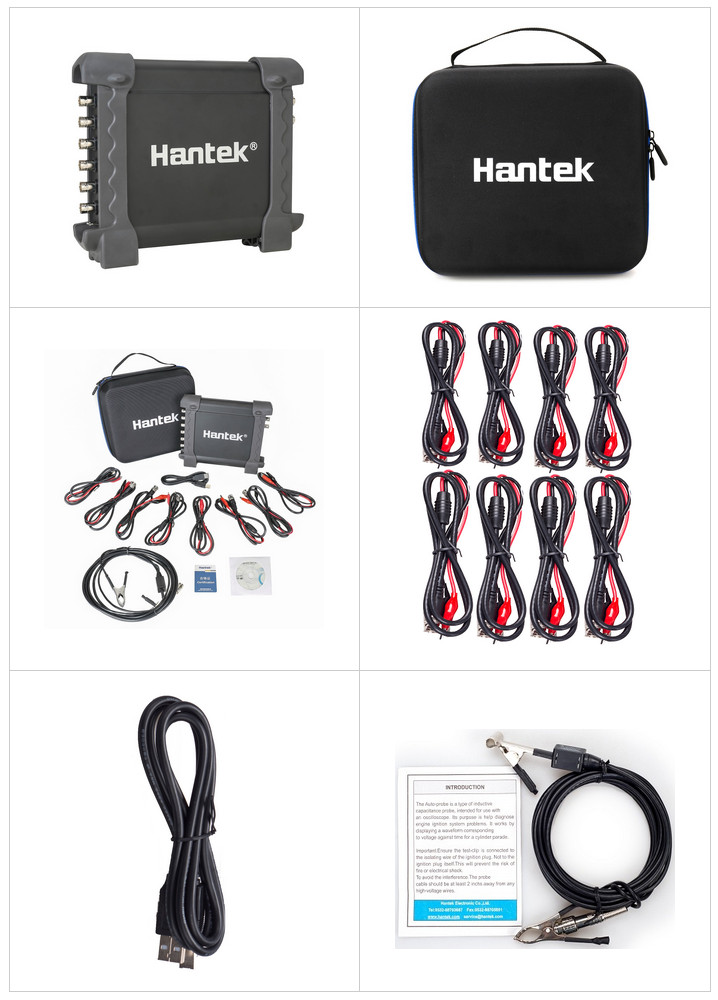 Hantek 8 Channels Generator 1008C Automotive Diagnostic USB Digital Oscilloscope