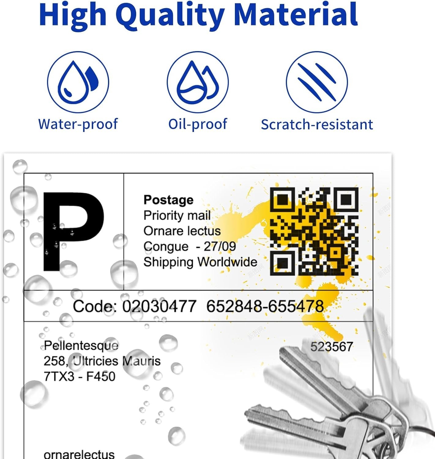 4″ x 6″ Direct Thermal Labels, 4000 Fanfold Shipping Labels with Perforated L…