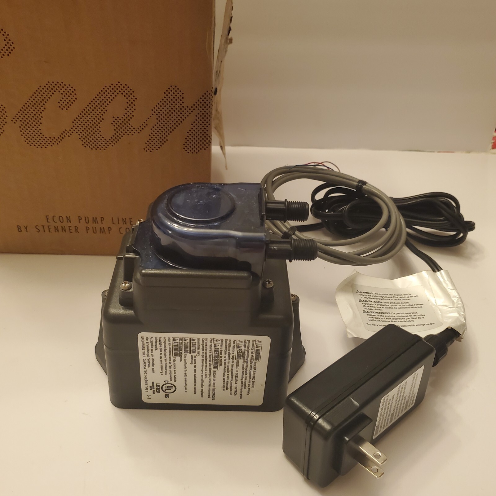 «New» STENNER PUMP E20FXBA2S6 With Cable & Class 2 Power Unit 80PSI 2.7 Oz./min