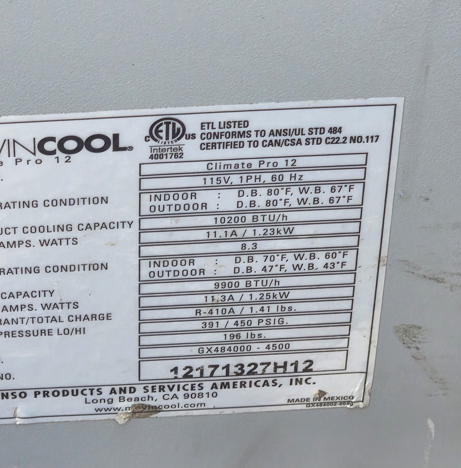 Movincool Office Pro 12 Portable Air Conditioner
