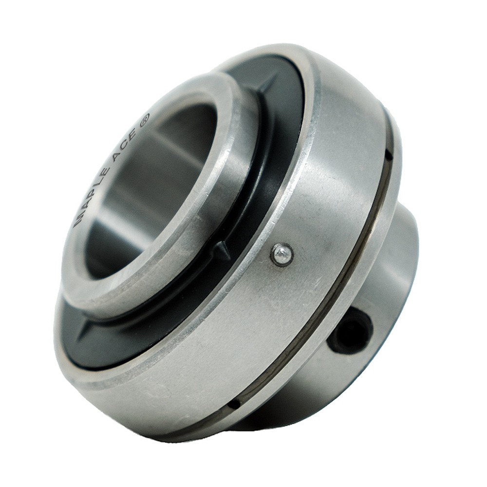 UC207-20 Insert Bearing 1-1/4″ Bore, Spherical OD, Set Screws, Lube Hole (Qty 1)