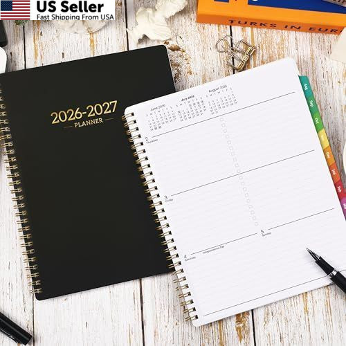 2026-2027 Planner – Calendar/Planner 8 inches X 10 inches, Black