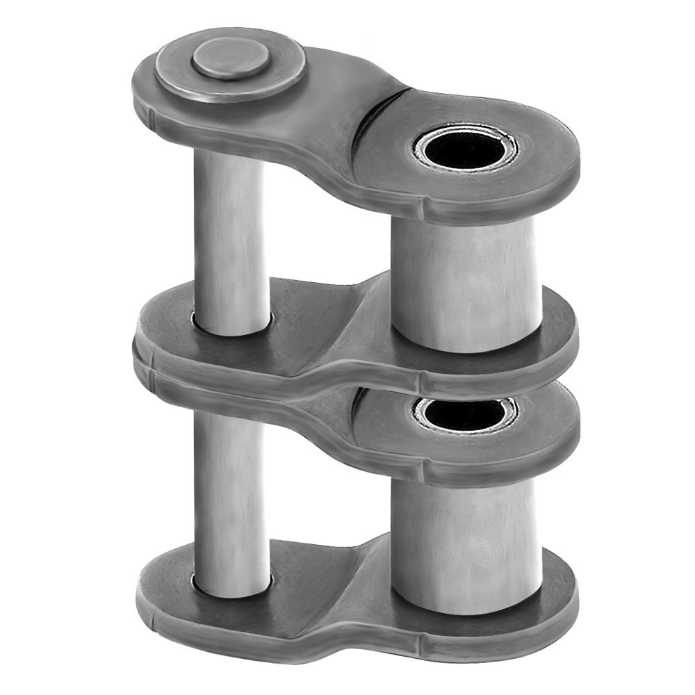 08B-2 Offset Half Link for Roller Chain Double Strand (Qty 2)