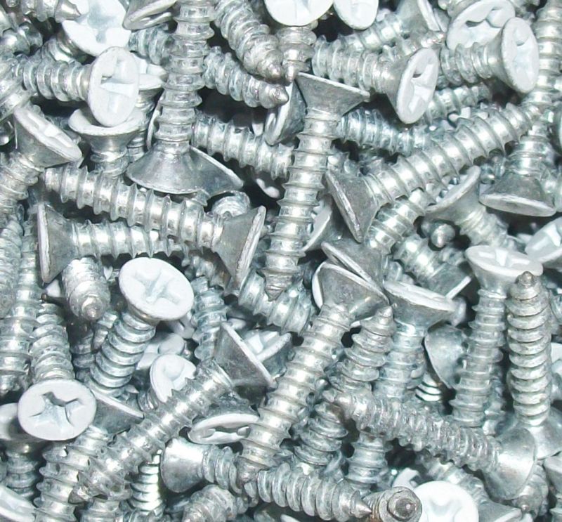 1 lb of 6-3/4″ FHSMS, Flat Head Sheet Metal Screws