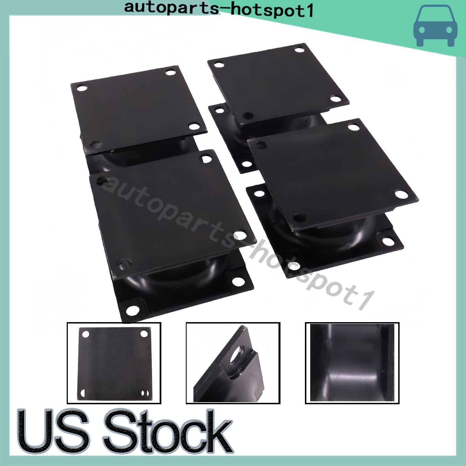 4X Vibratory Plate Compactor Rubber Isolator Shock Mount Fits Stanley Hydraulic