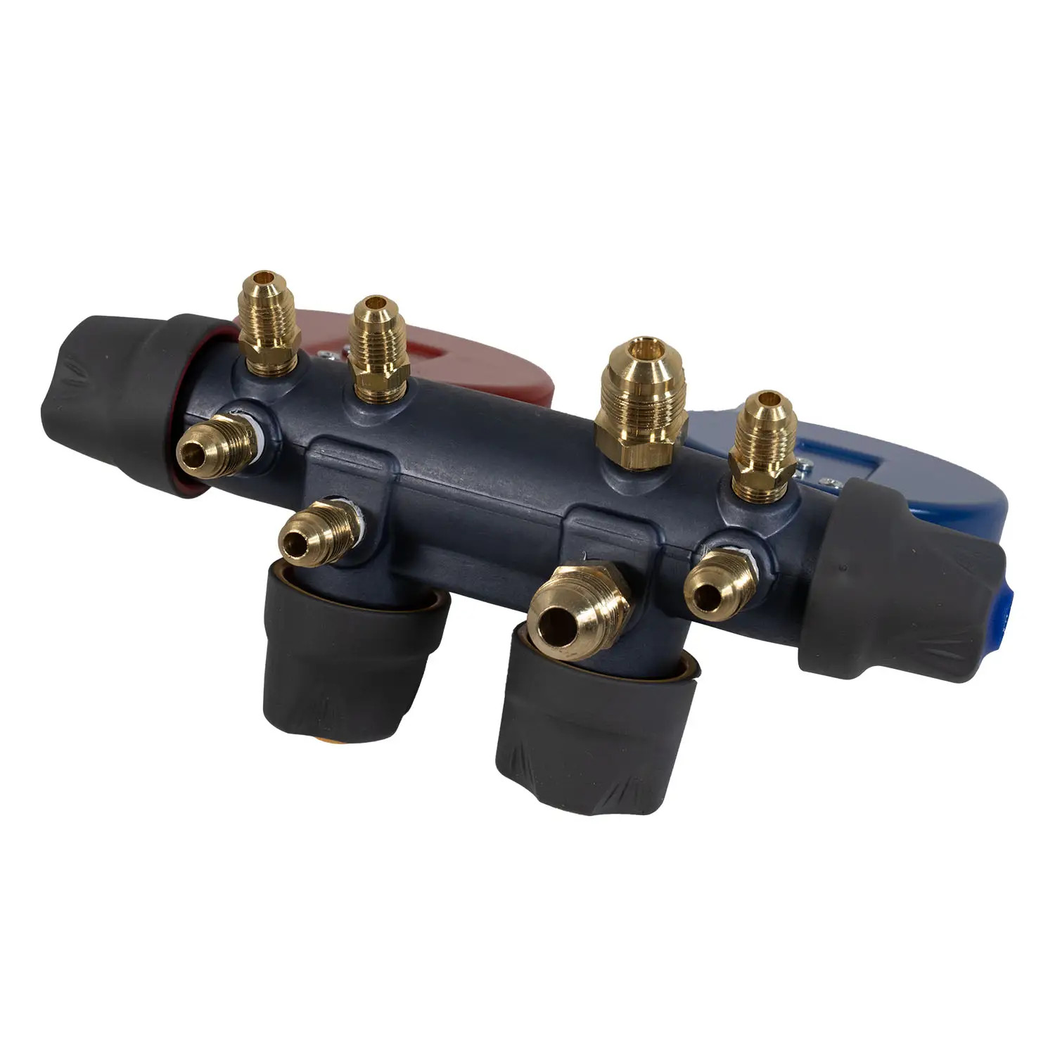 Yellow Jacket 49974 4-Valve TITAN Test/Charging Manifold, Gauges