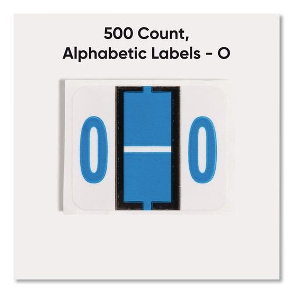 Smead 67085 1 in. x 1.25 in. O Colored End Tab Filing Labels – WT (500/Roll) New