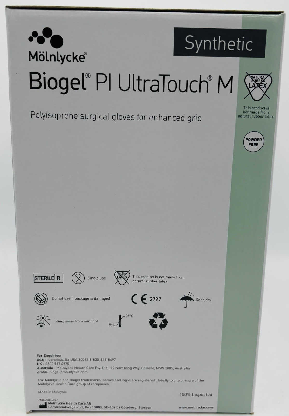 NEW 200 Size 6 ‘Mölnlycke’ Biogel PI UltraTouch M Surgical Gloves (EXP. 01/2027)
