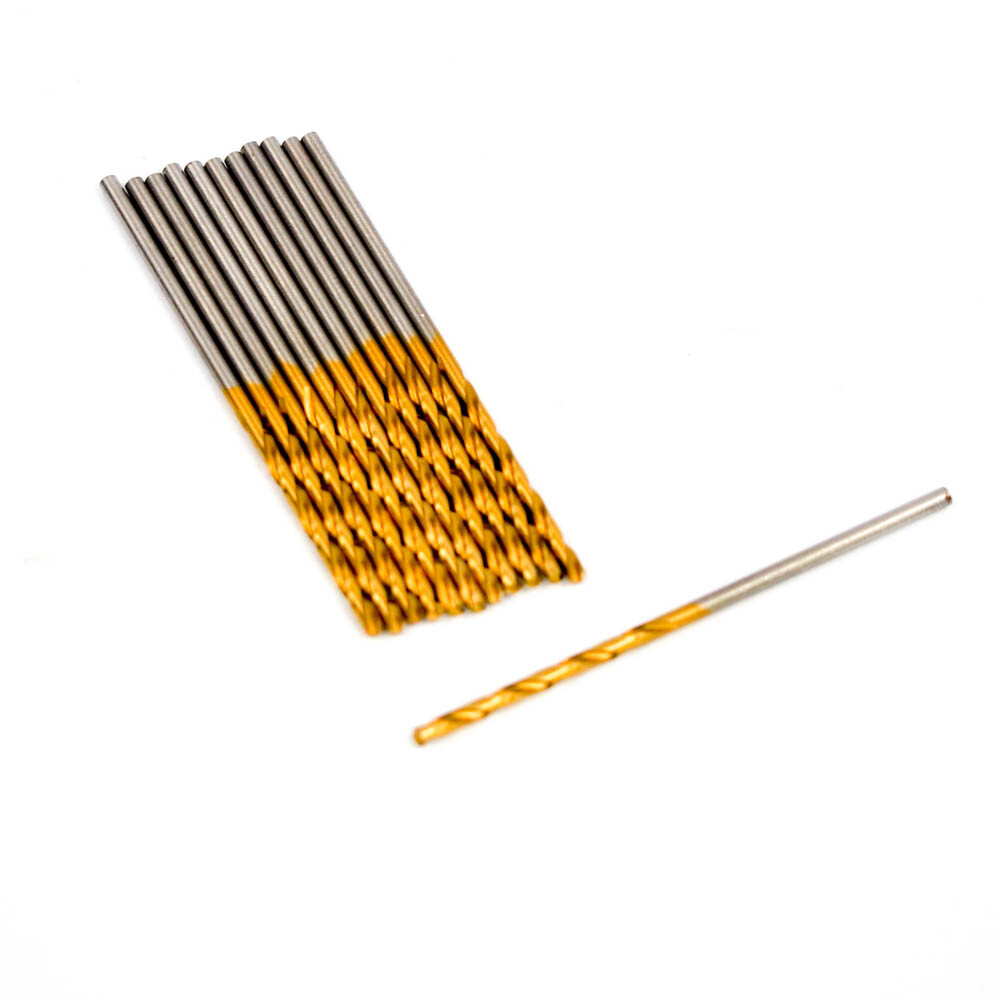 Hertel Jobber Length Drills #50 0.070″ HSS TiN 118° 1″ x 2″ (12 Pcs)