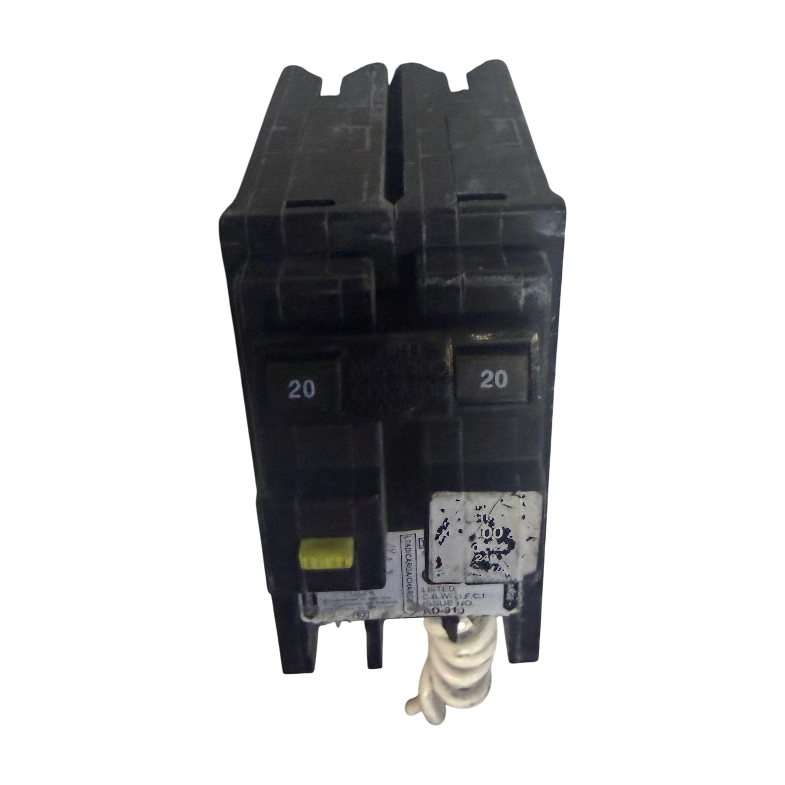 Square D HOM220GFIC 20A 2-Pole 120/240V GFCI Circuit Breaker Type HOM