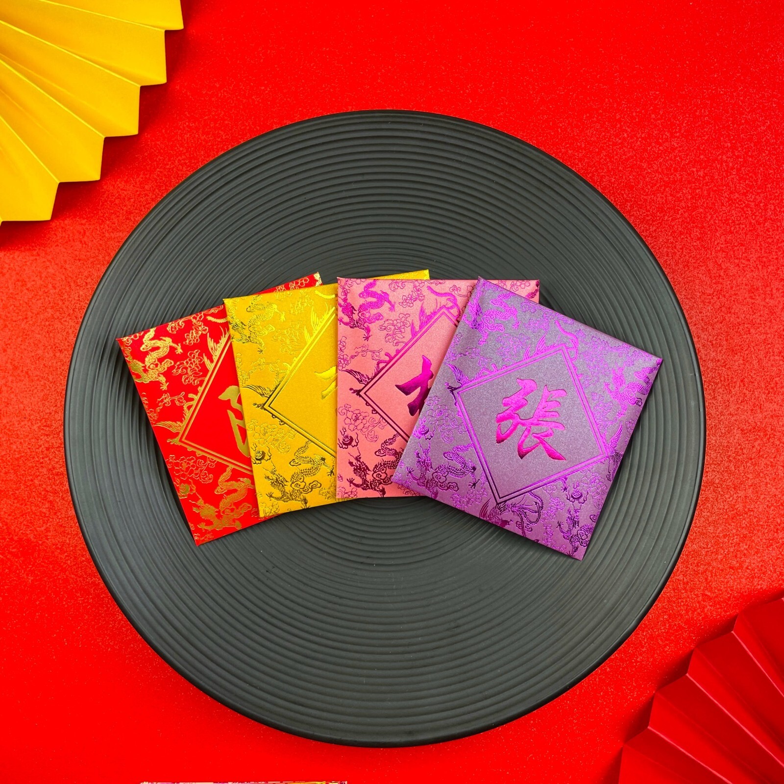 30pcs Customized Surname Red Envelope Creative Hongbao Red Packet Gift Envelopes