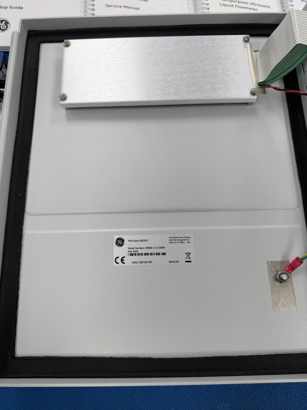 GE DF868 Panametrics Ultrasonic Flowmeter with UTXDR 4 MHz Flow Transducer