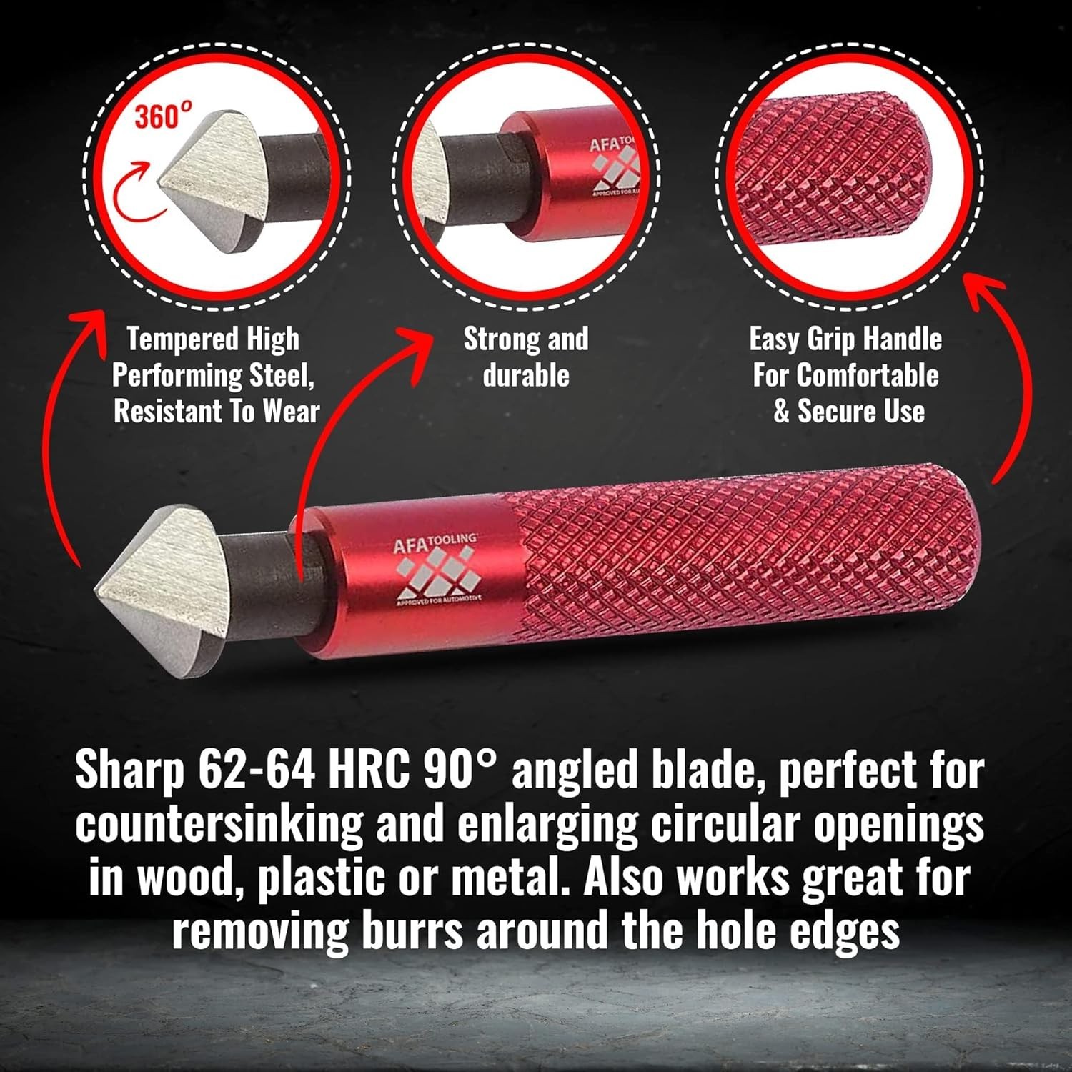 AFA Tooling Deburring Tool Kit 10 High Speed Blades Countersink Hand Reamer New