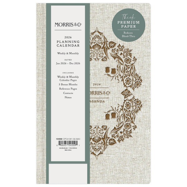 5"x8" 2026 Weekly/Monthly Bookbound Planner Hardcover Blackthorn