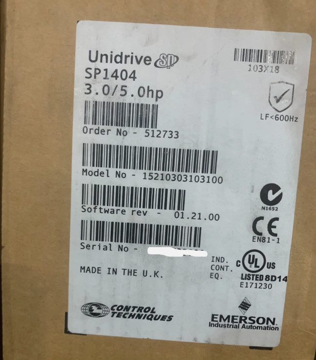 SP1404 1PC Emerson Nidec Inverter SP1404