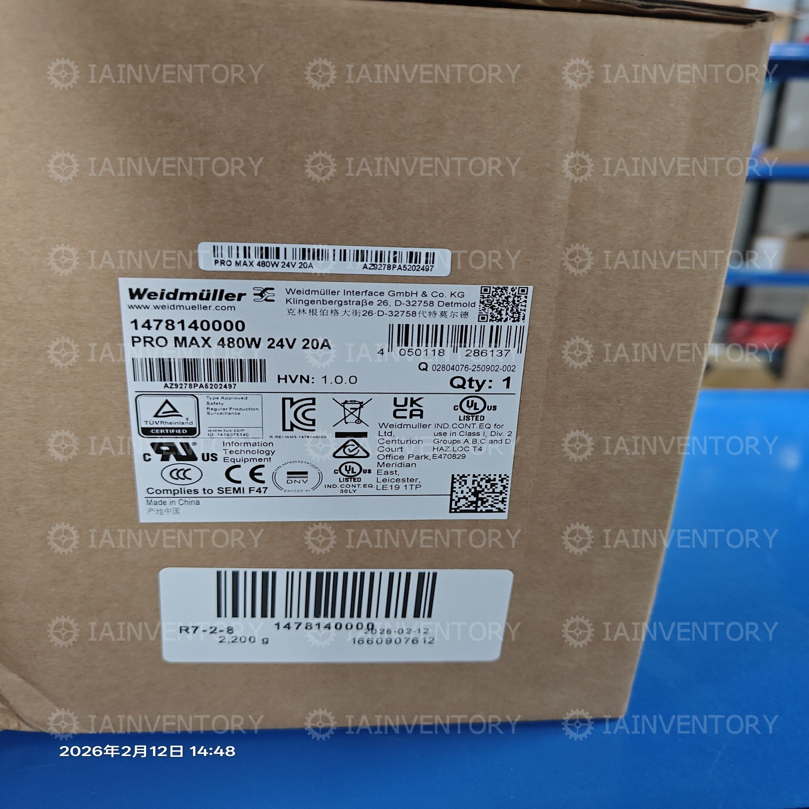1PC NEW Weidmuller 1478140000 With Warranty US Stock High Quality