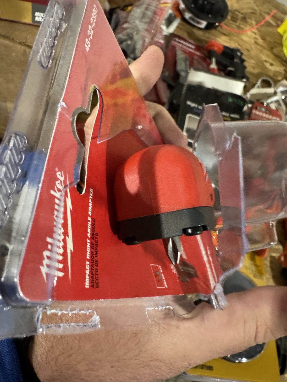 Milwaukee Shockwave 48-32-2390 Right Angle Adapter – Red