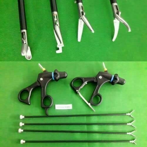 Laparoscopic 5 mm Maryland Mixter 45 Degree Biopsy Spoon Needle-Nose Grasper