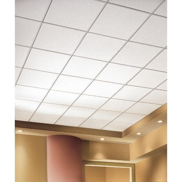 Armstrong 1910A Ultima Ceiling Tile, 24 In W X 24 In L, Square Lay-In, 15/16 In