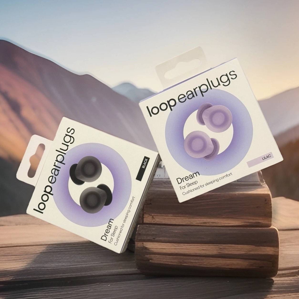 2x Lot Loop Dream – Silicone/Memory Foam Earplugs for Sleep Comfort- Couple Pack
