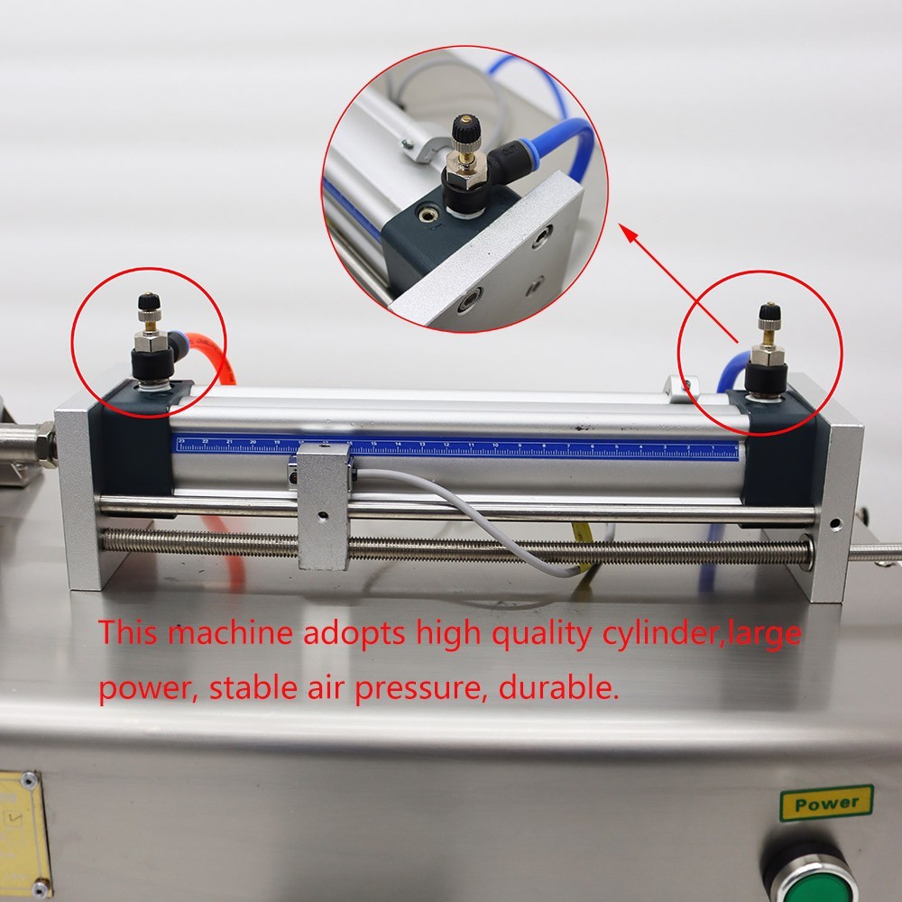 Paste Liquid Filling Machine 10-100ml Single Nozzle Pneumatic Piston Filler 110V