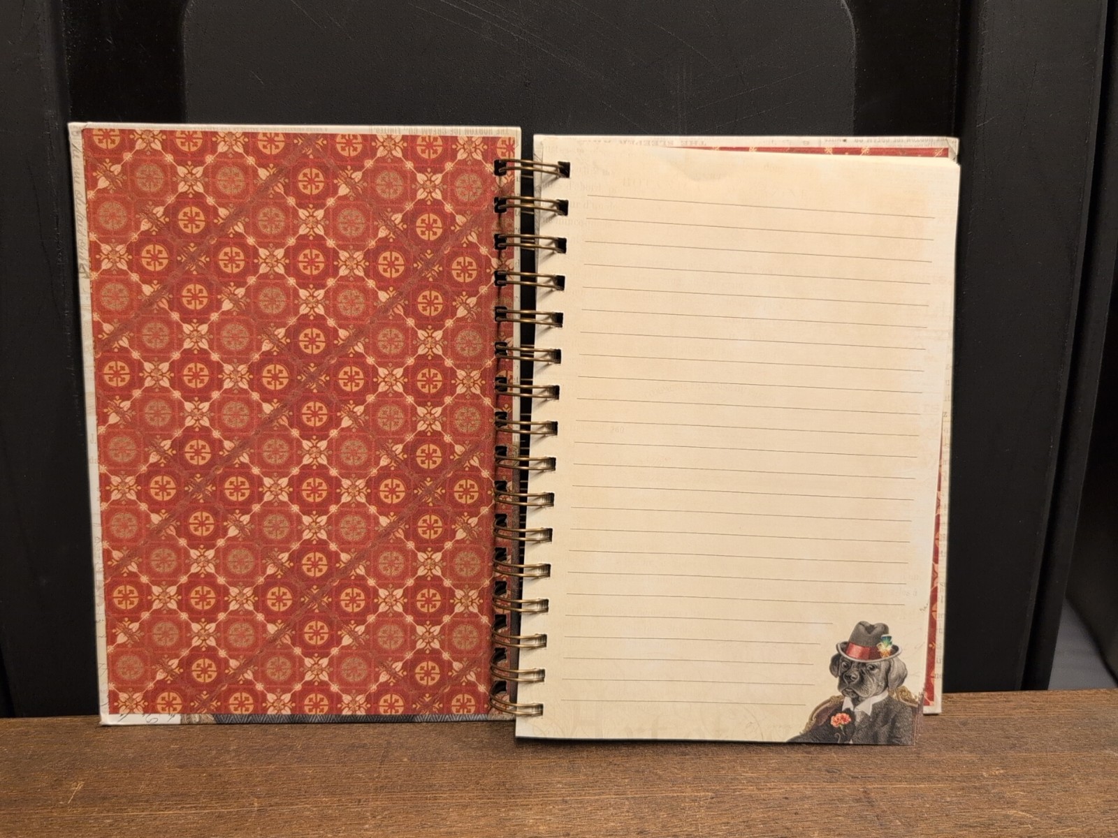 Punch Studio Spiral Notebook 104 Lined Pages. Puppy On Front Cover New Cute