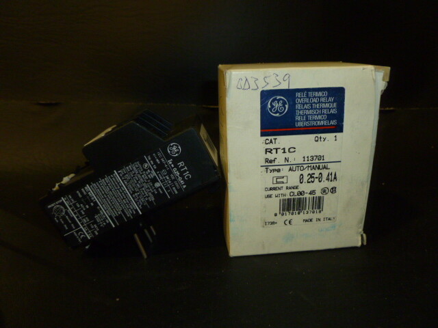 General Electric RT1C Overload Relay – New In Box
