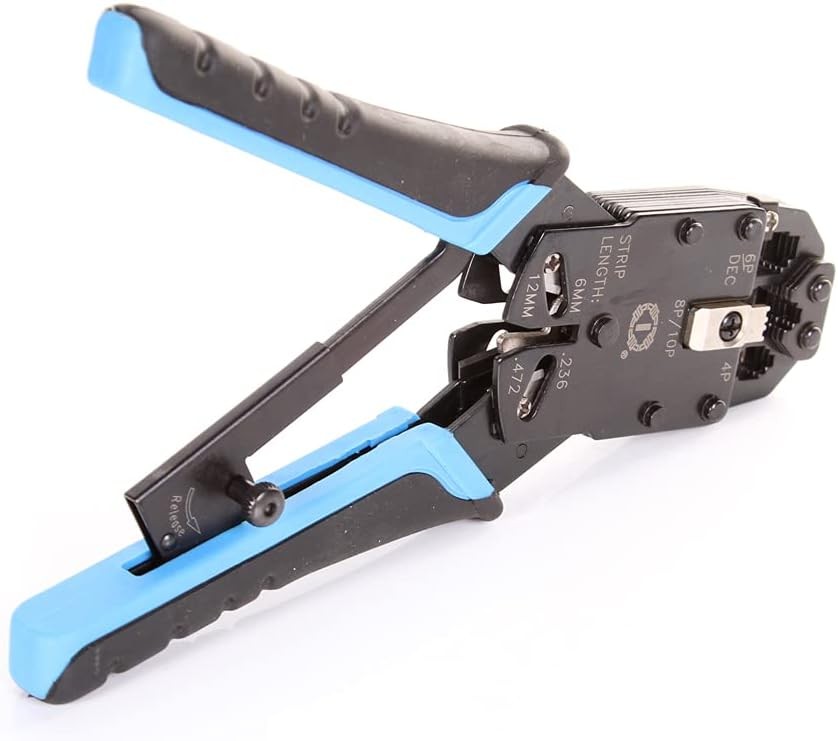 RJ11/RJ12/RJ45/RJ50 10P 8P 6P 4C Network LAN Cable Crimper Modular Plug Crimping
