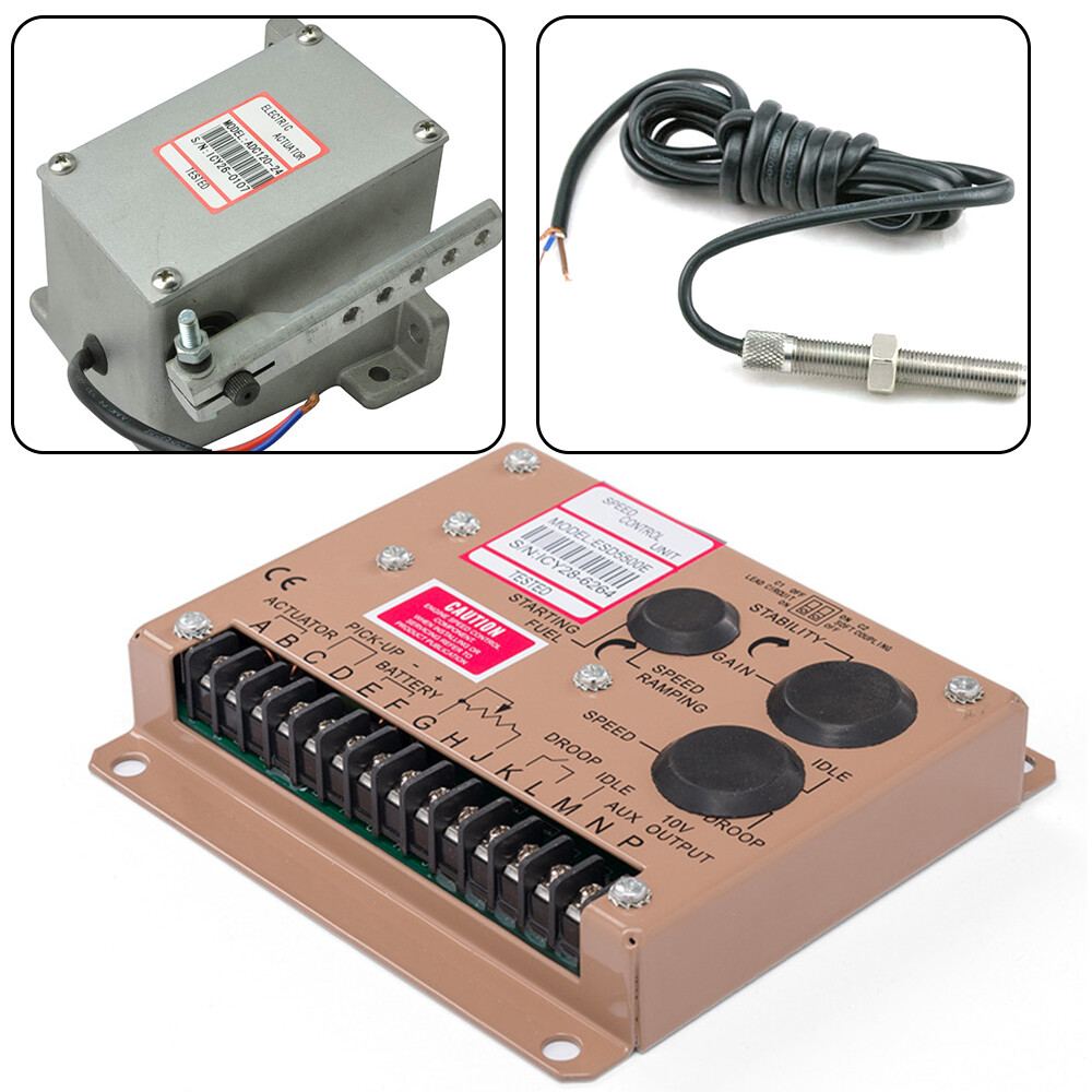 ESD5500E 12/24V Speed Governor Controller & Sensor MSP6729 & ADC120 Actuator