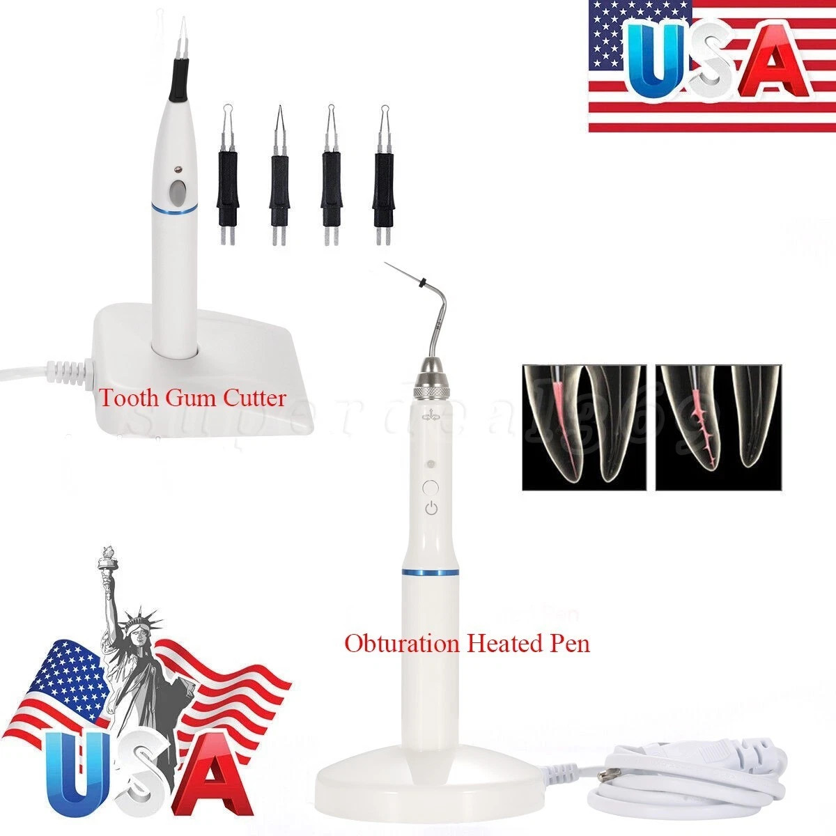 Dental Gutta Percha Obturation Endo Heated Pen / Gutta Percha Points Gum Cutter