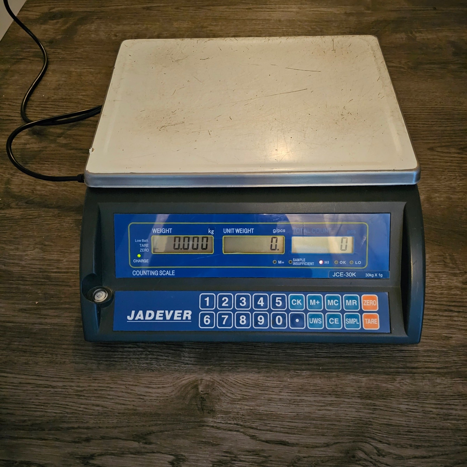 JADEVER JCE-30K Counting Scale – 30kg/66 lbs