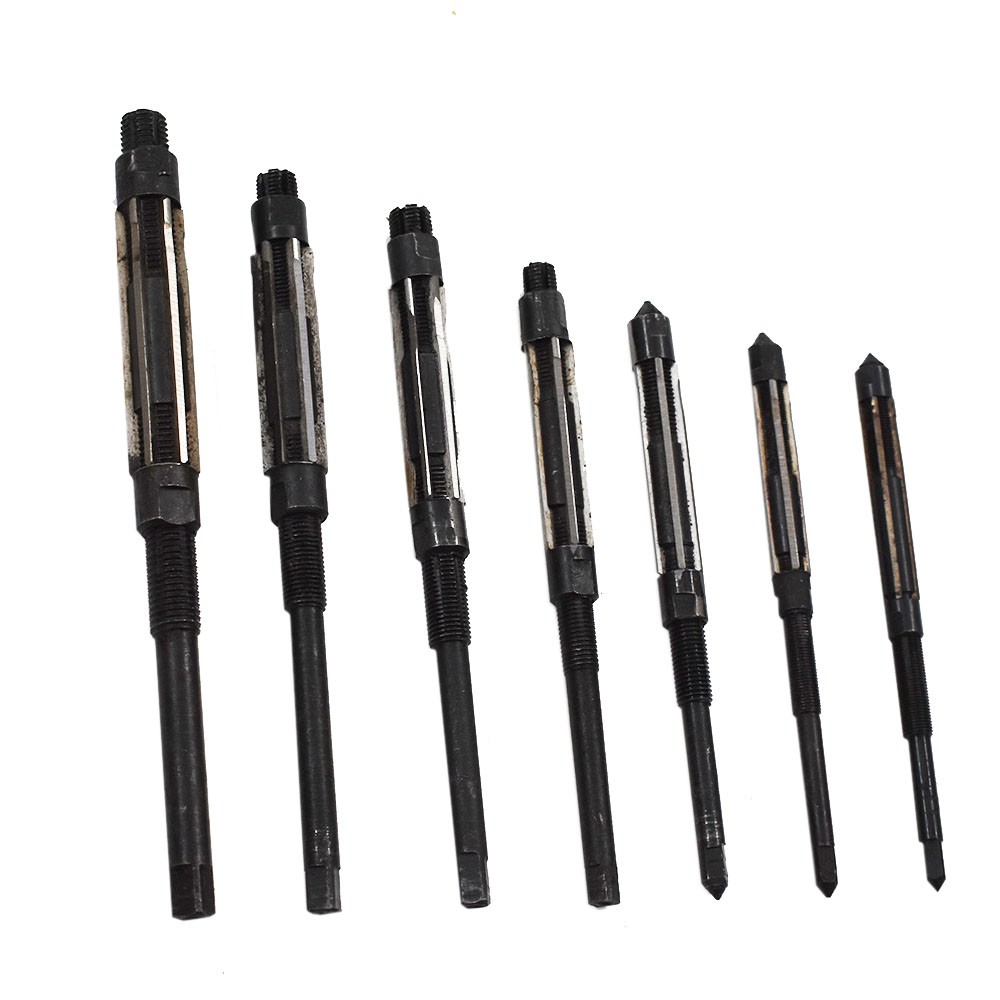 7 Pieces Adjustable Hand Reamers Set 8/A to 2/A Size 1/4 -15/32” HSS