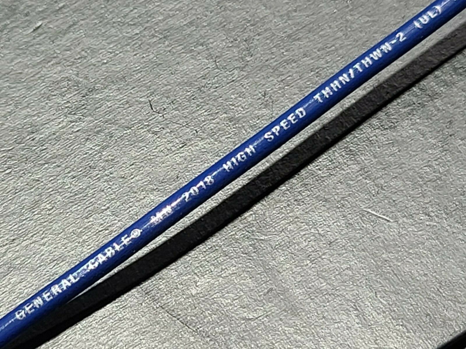 General Cable #10awg Solid THHN/THWN-2/MTW Building Wire Cable Blue /100ft
