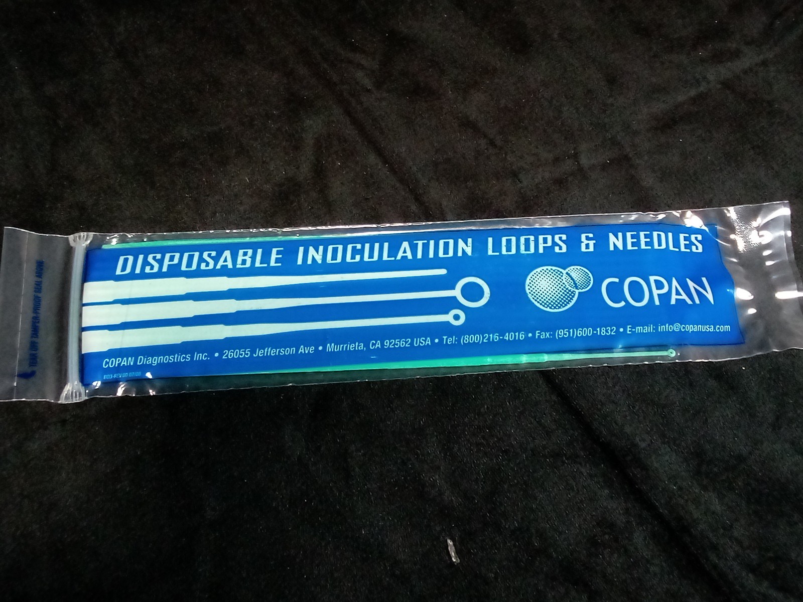 COPAN COP-S1 Disposable Inoculation Loops & Needles 10 Packs of 25 Light Green