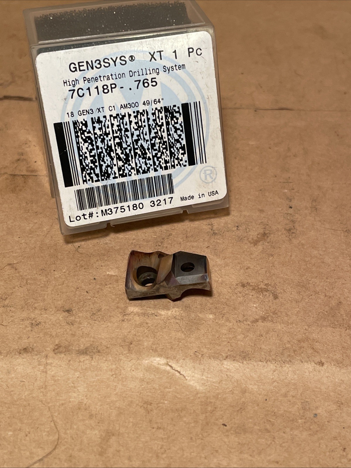 Gen3sys XT 1pc High Penetration Drilling Tip 49/64” 7C118P-.765