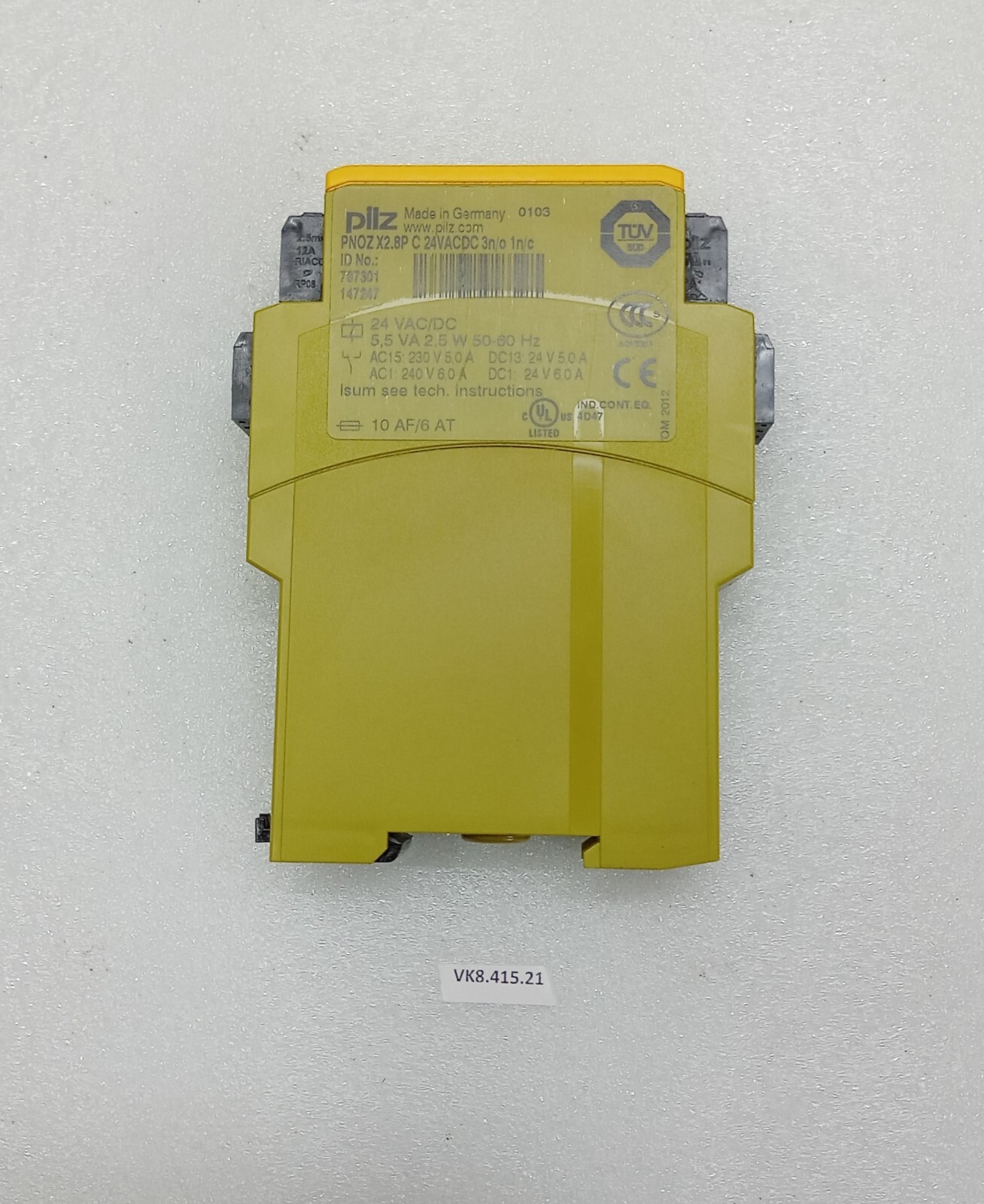PILZ PNOZ X2.8P 787301 Safety Relay C24VACDC