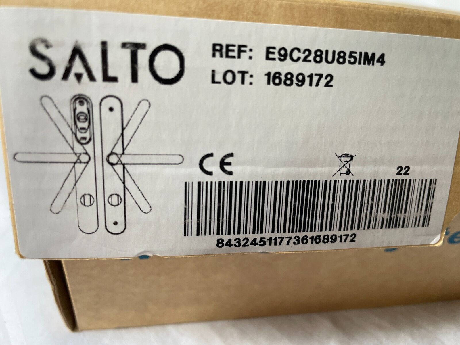 SALTO Security Systems E9C28U85IM4 – no batteries