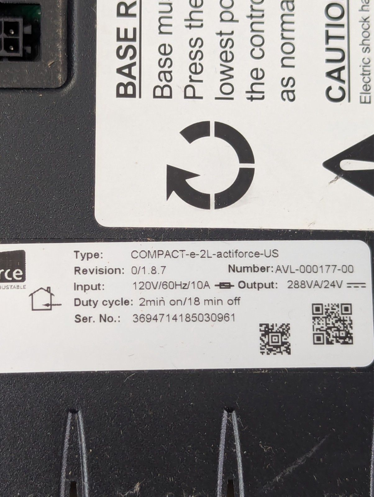 COMPACT-e-2L-actiforce-US Control Unit for Electric Adjustable Desk