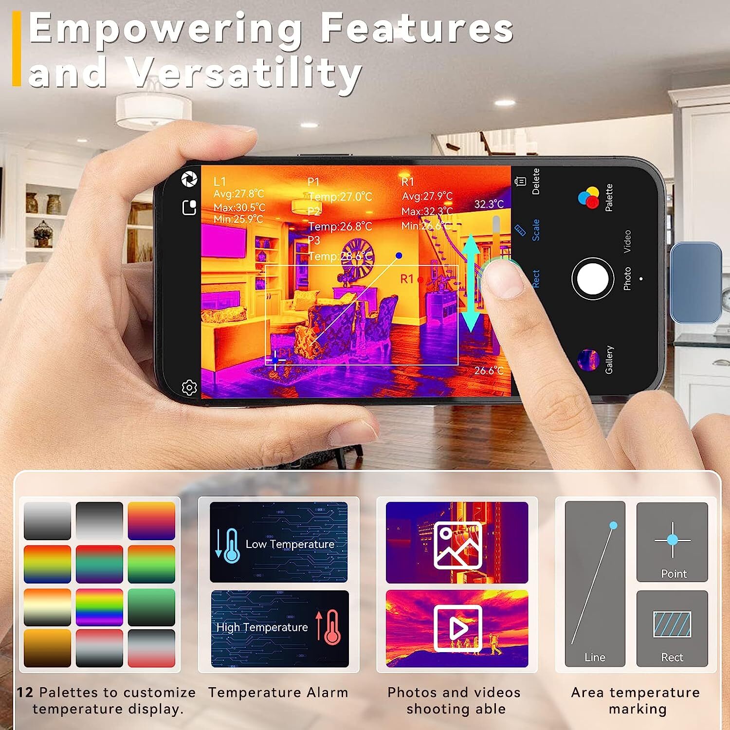 (For Android) InfiRay P2 Pro 256×192 IR Thermal Imaging Camera