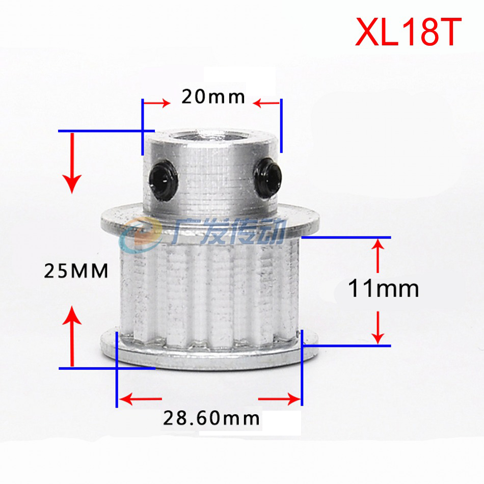 XL 10T-100T Timing Belt Pulley Synchronous Wheel Select Bore for 10mm Width Belt