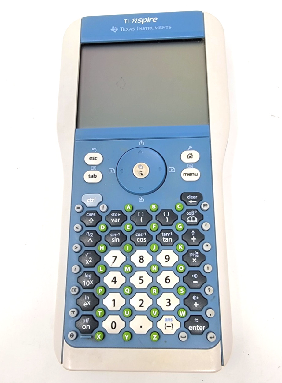 Texas Instrument Ti-Nspire Graphing Calculator Light Blue Gray NO COVER (READ)
